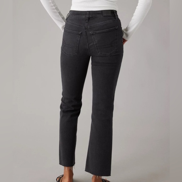 AE Next Level High-Waisted Kick Bootcut Crop Jean - Picture 10 of 11